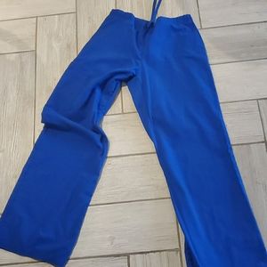 Royal blue cargo style scrubs